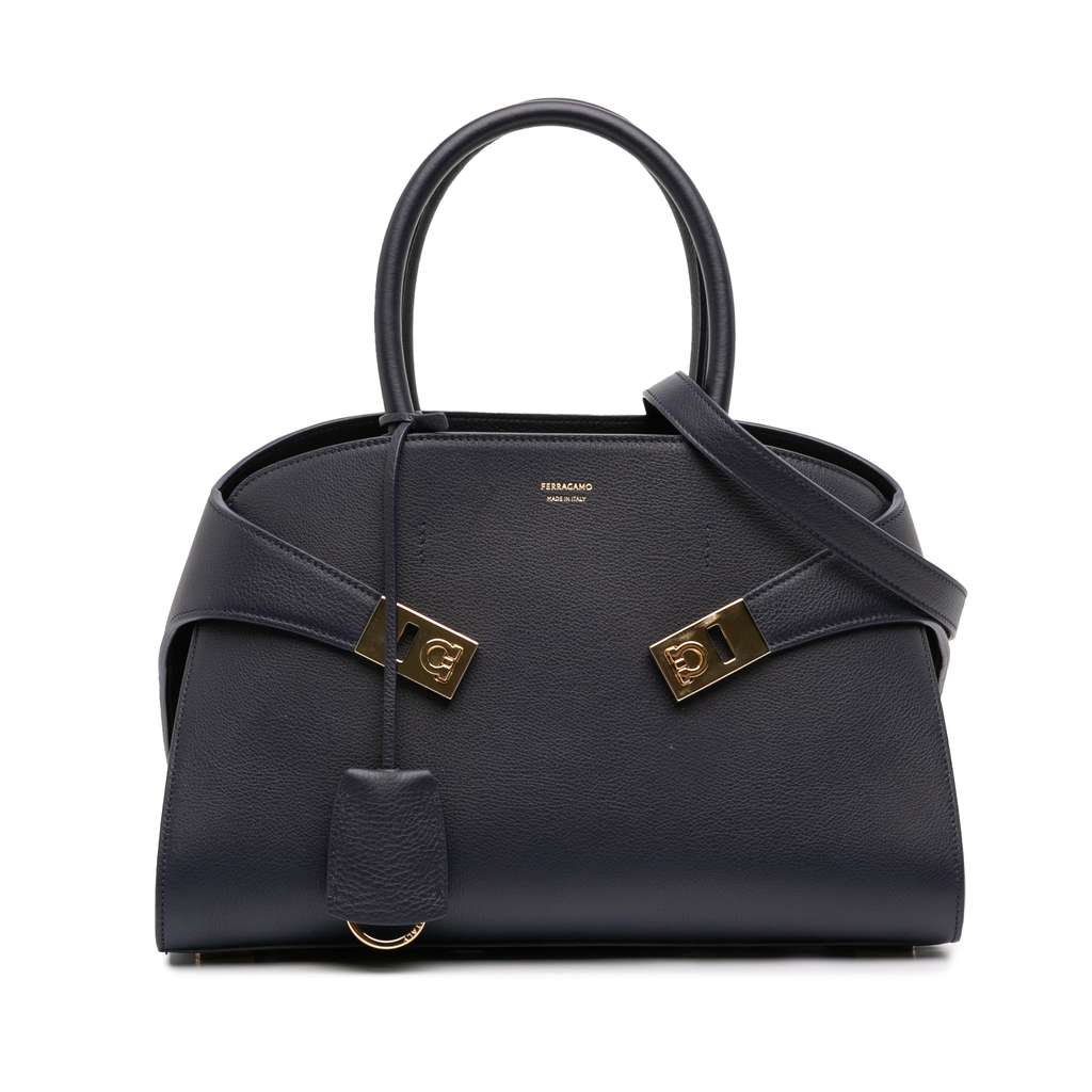 Salvatore Ferragamo Small Leather Hug Satchel