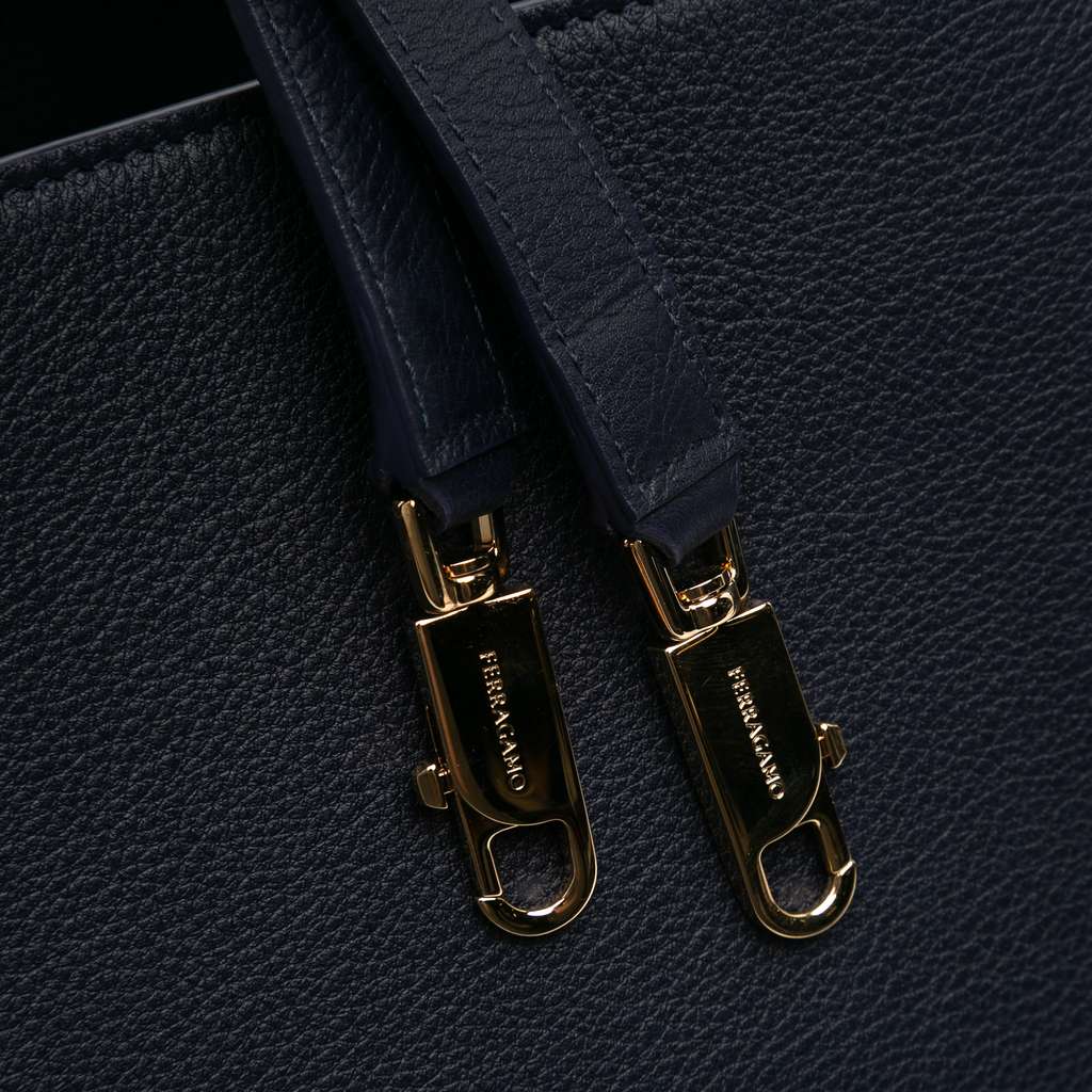 Salvatore Ferragamo Small Leather Hug Satchel - Image 11