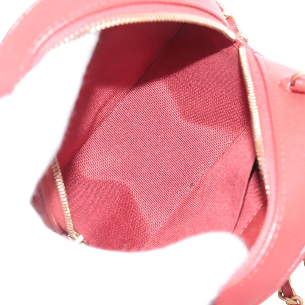 Chanel Quilted Caviar Round Woven Chain Top Handle Bag - Image 6