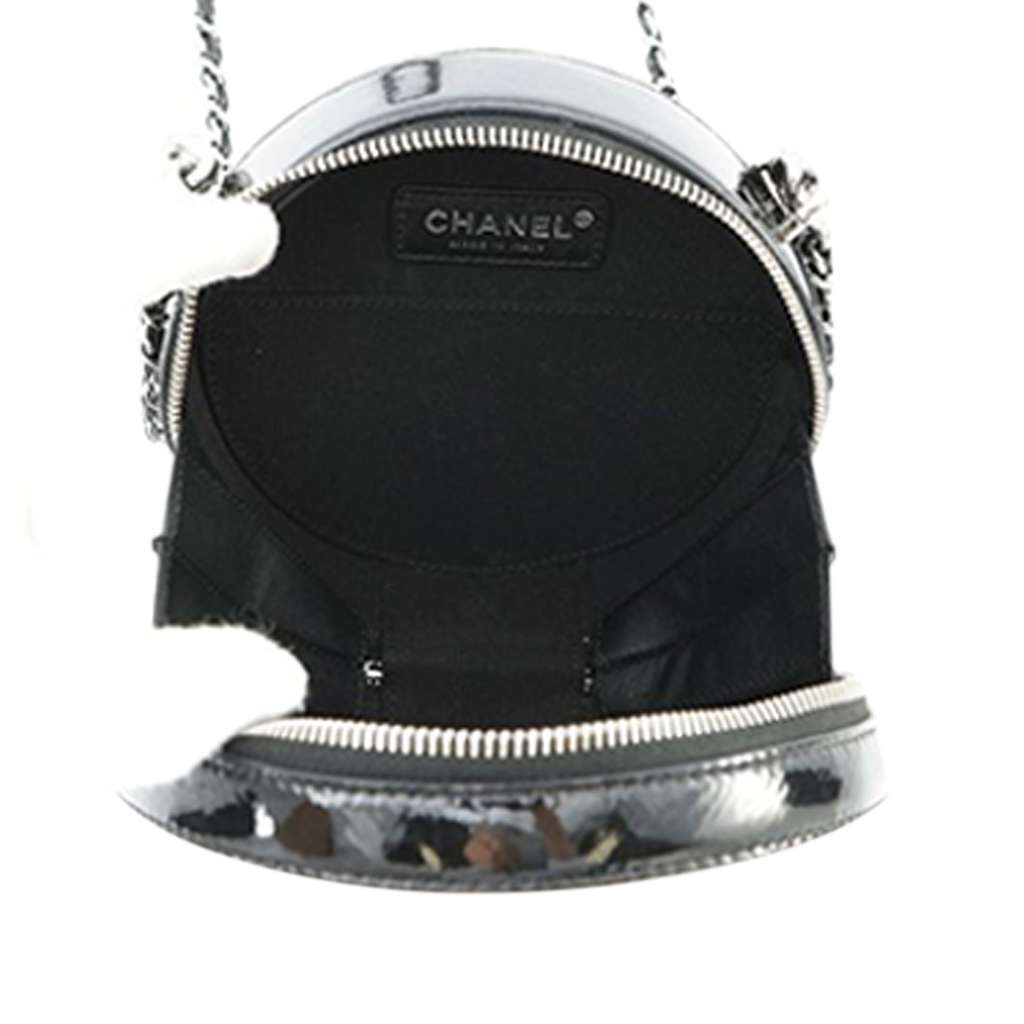Chanel Patent Round As Earth Bag - 4