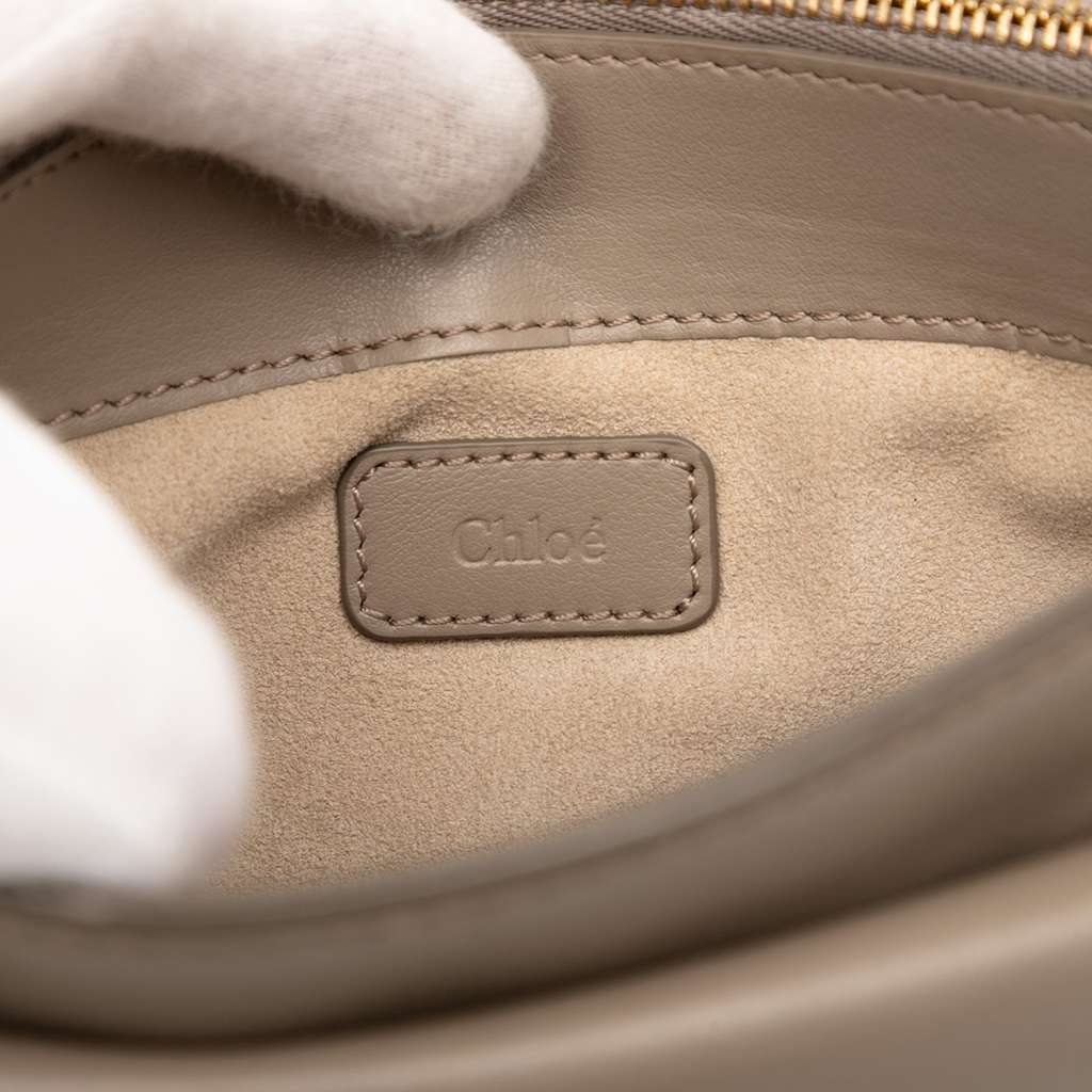 Chloé Mini Leather Tess Chain Crossbody - Side view