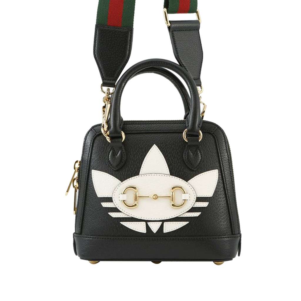 Gucci Adidas Mini Leather Horsebit 1955 Top Handle Bag