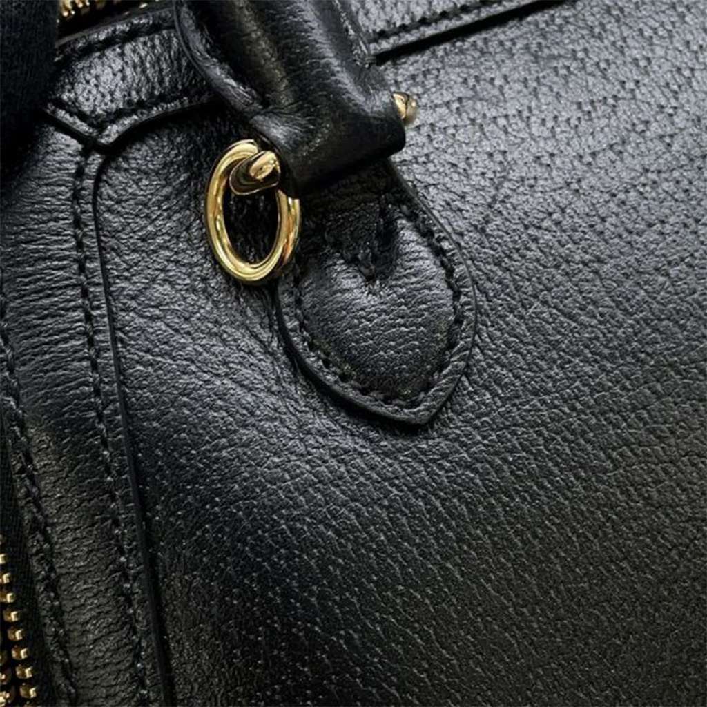 Gucci Adidas Mini Leather Horsebit 1955 Top Handle Bag - Image 11