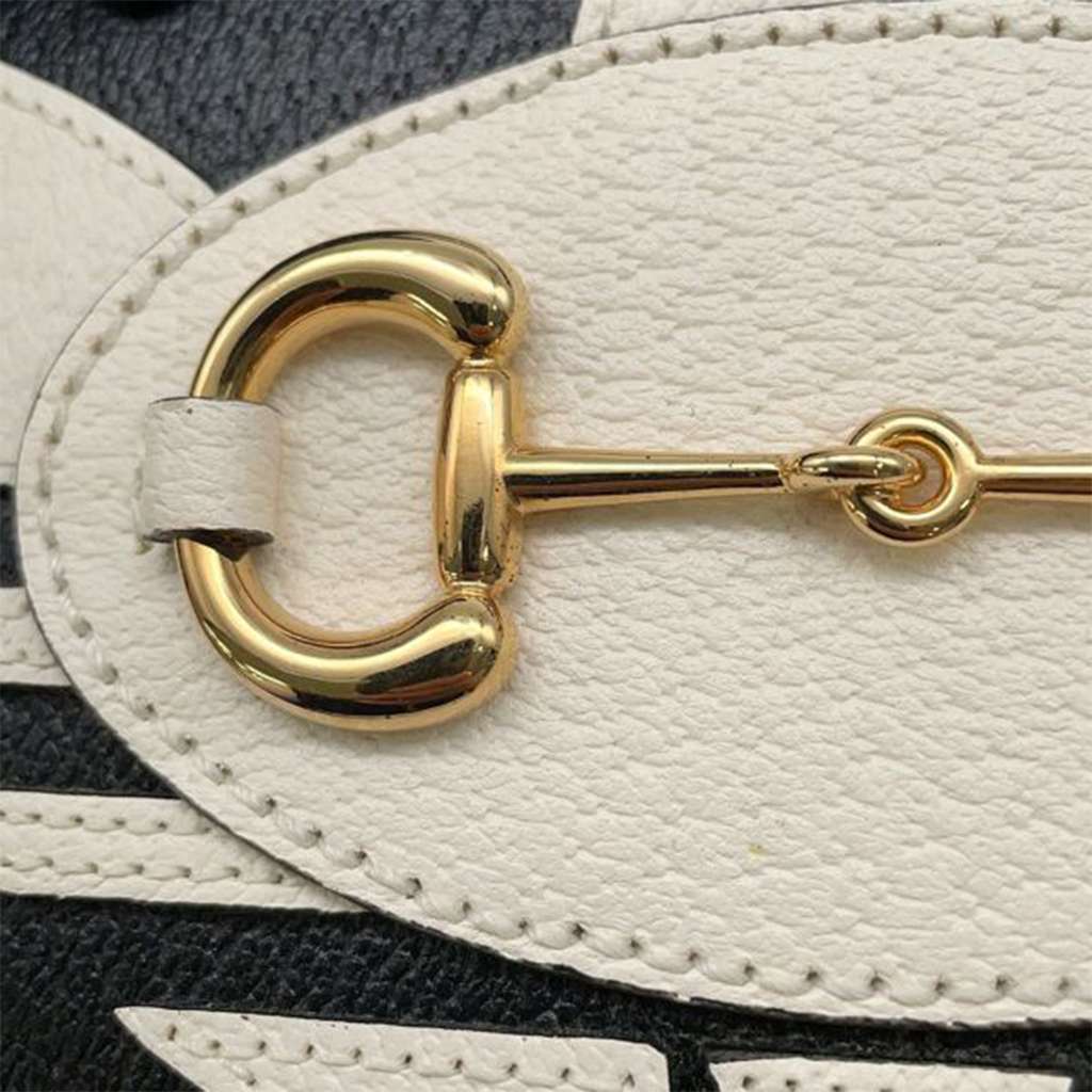 Gucci Adidas Mini Leather Horsebit 1955 Top Handle Bag - Image 12