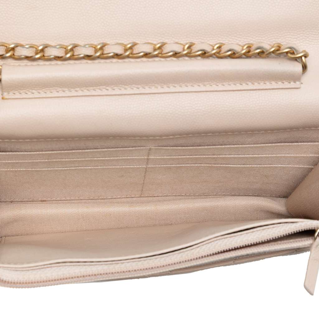 Chanel CC Chevron Caviar Ancient Greek Charms Wallet On Chain - 4