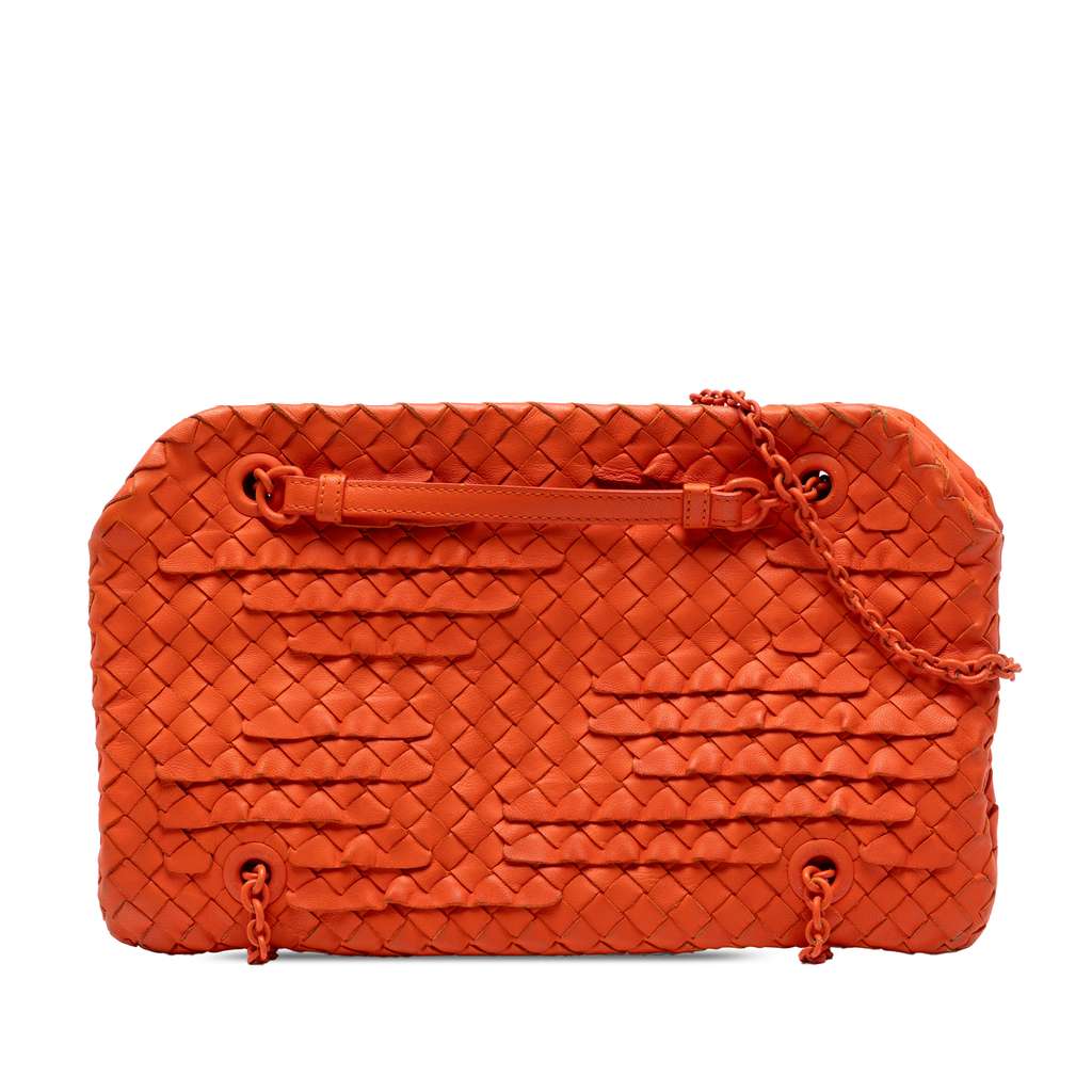 Bottega Veneta Nappa Intrecciato Ruffle Duo Shoulder Bag