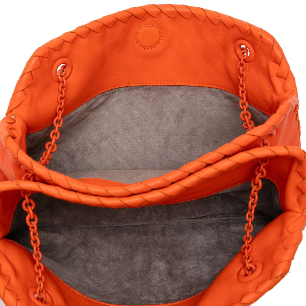 Bottega Veneta Nappa Intrecciato Ruffle Duo Shoulder Bag - 4