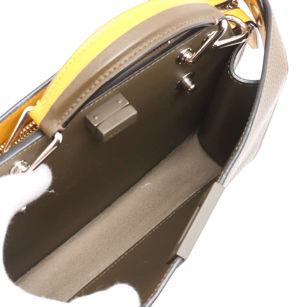 Fendi Small Bicolor Leather Peekaboo ISeeU Satchel - 4