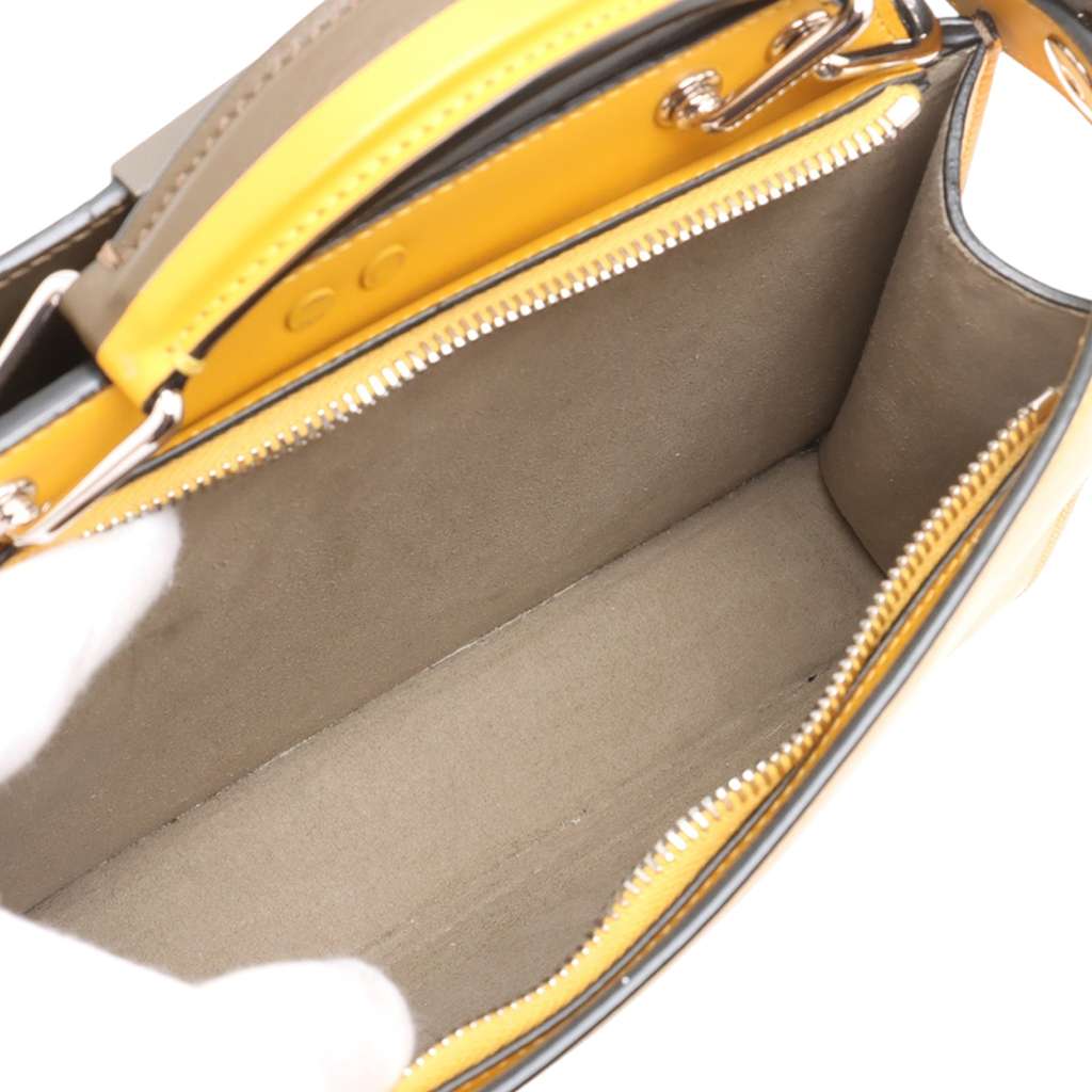 Fendi Small Bicolor Leather Peekaboo ISeeU Satchel - Side view