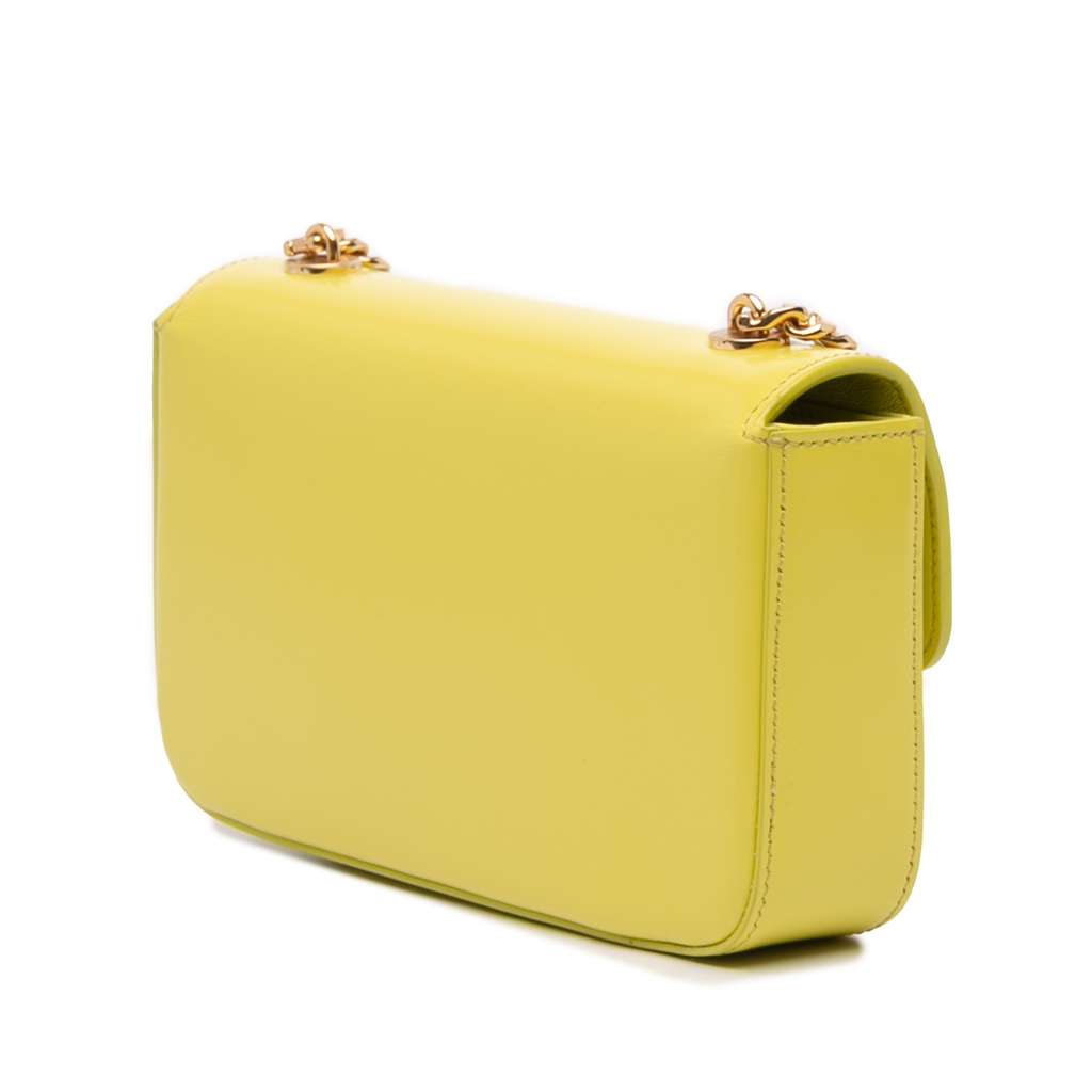 Celine Calfskin Cuir Triomphe Chain Shoulder Bag - Back view