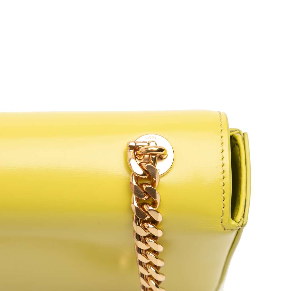 Celine Calfskin Cuir Triomphe Chain Shoulder Bag - Image 11