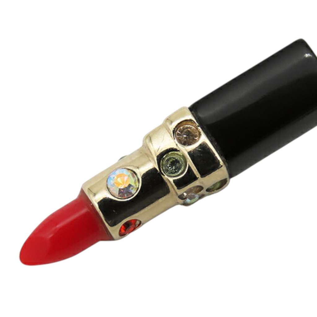 Chanel Gold Plated CC Lipstick Pendant Necklace - 4