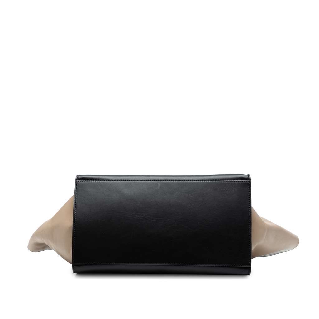 Celine Medium Tricolor Calfskin and Suede Trapeze Satchel - Image 6