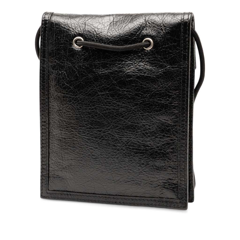 Balenciaga Small Lambskin Arena Explorer Pouch - Back view