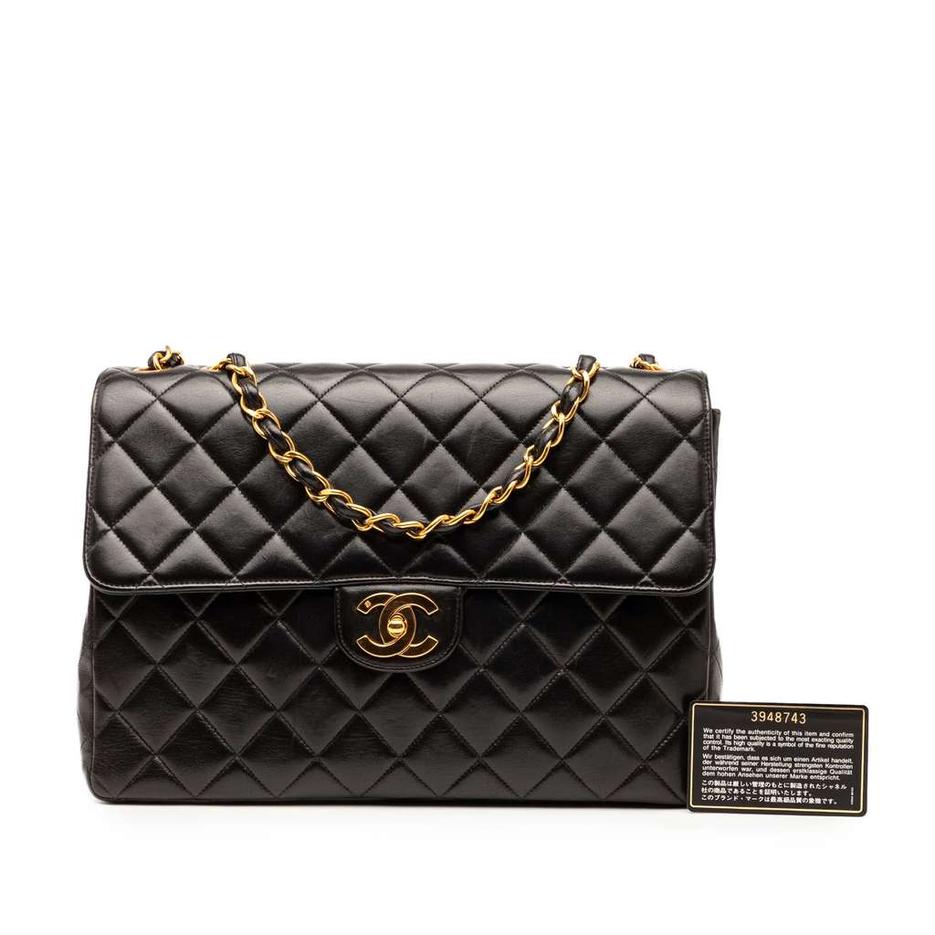 Chanel Jumbo Classic Lambskin Single Flap - Image 12