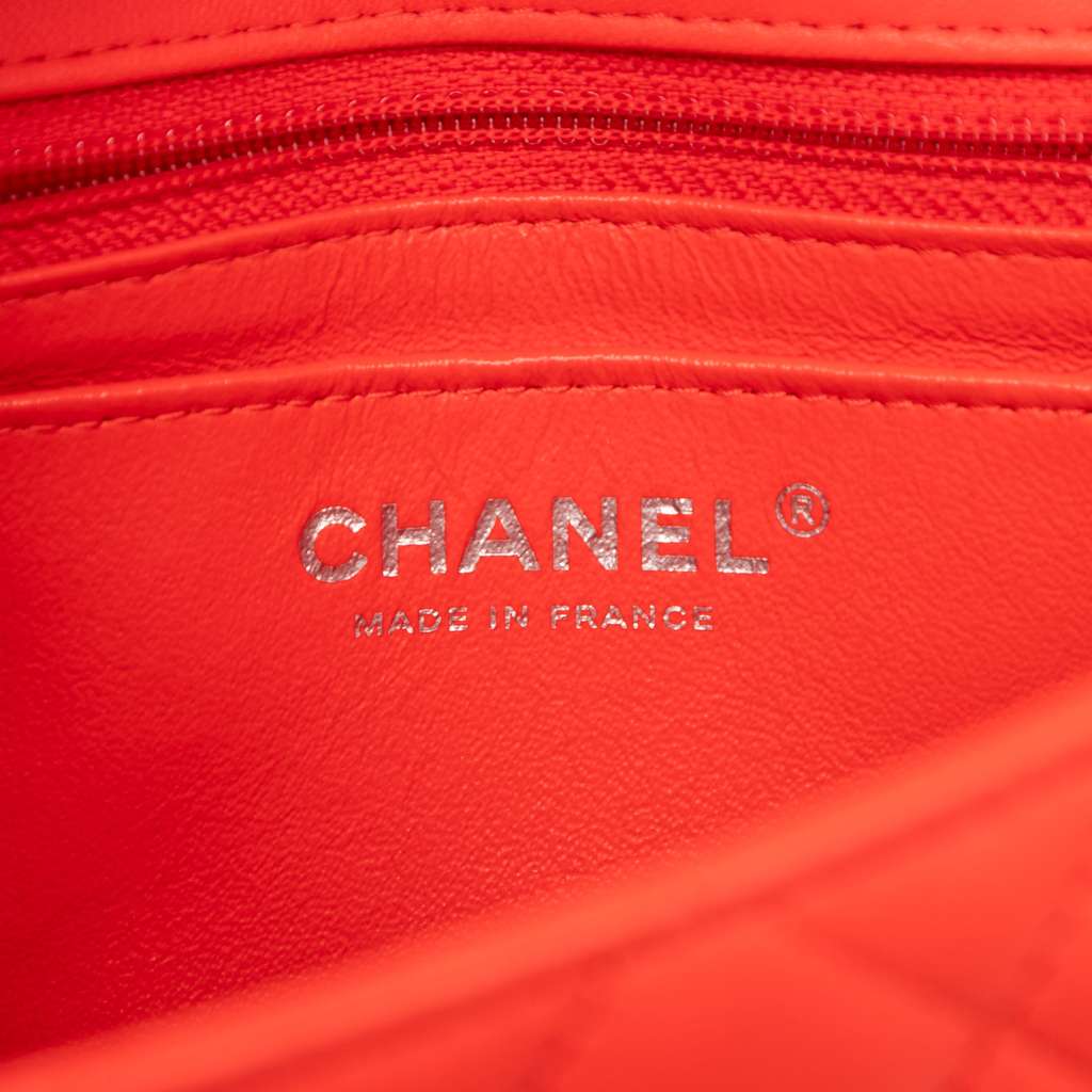 Chanel Mini Rectangular Classic Lambskin Single Flap - Side view