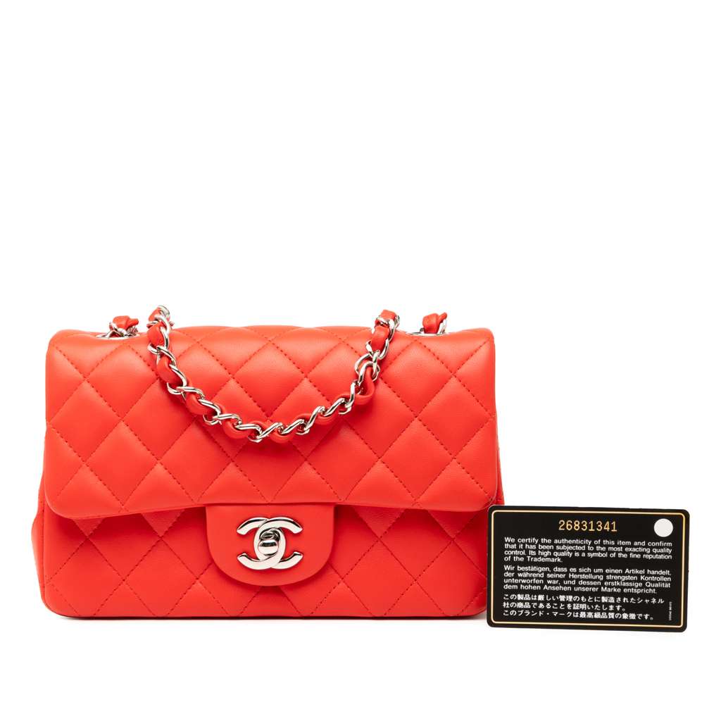 Chanel Mini Rectangular Classic Lambskin Single Flap - Image 10