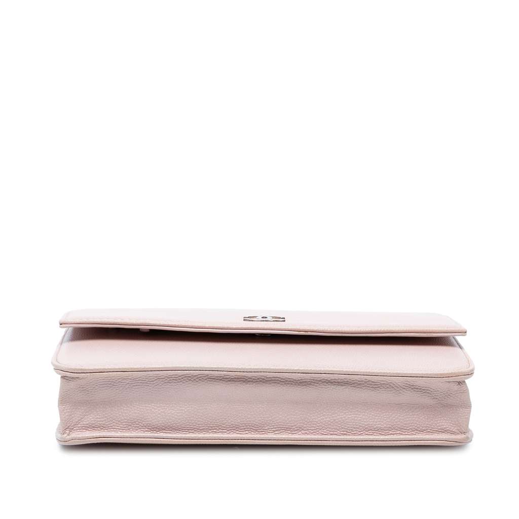 Chanel CC Caviar Sevruga Wallet On Chain - Image 6
