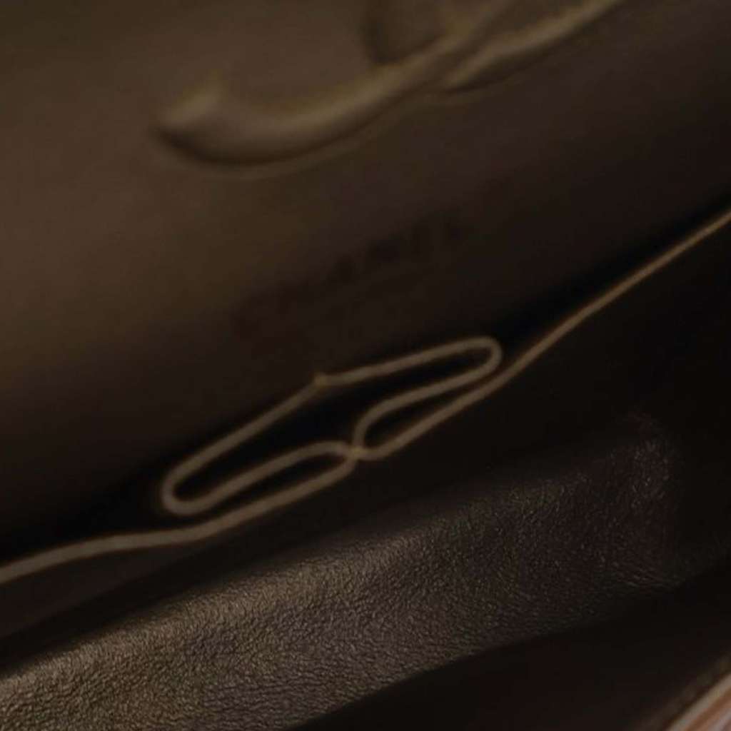 Chanel Medium Classic Chevron Calfskin Pleated Double Flap - 4