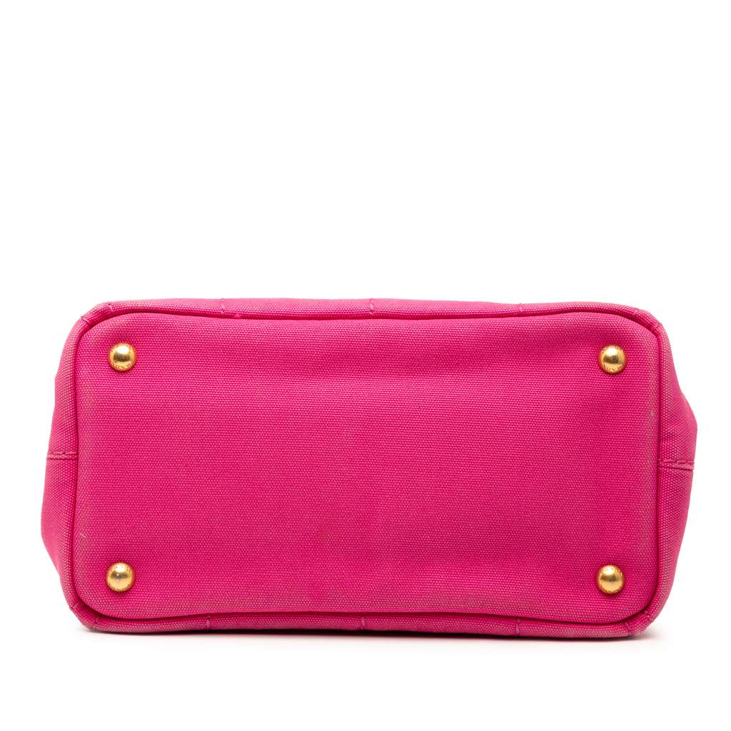 Prada Small Canvas Canapa Logo Satchel - Image 6