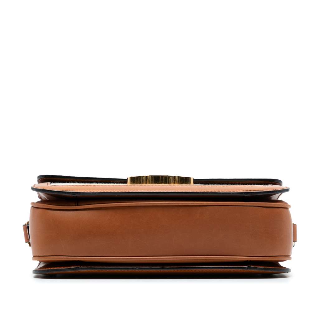 Celine Classique Canvas and Calfskin Triomphe Crossbody - Image 6