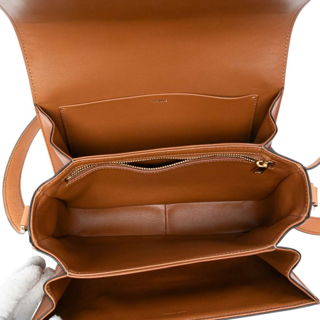 Celine Classique Canvas and Calfskin Triomphe Crossbody - 4