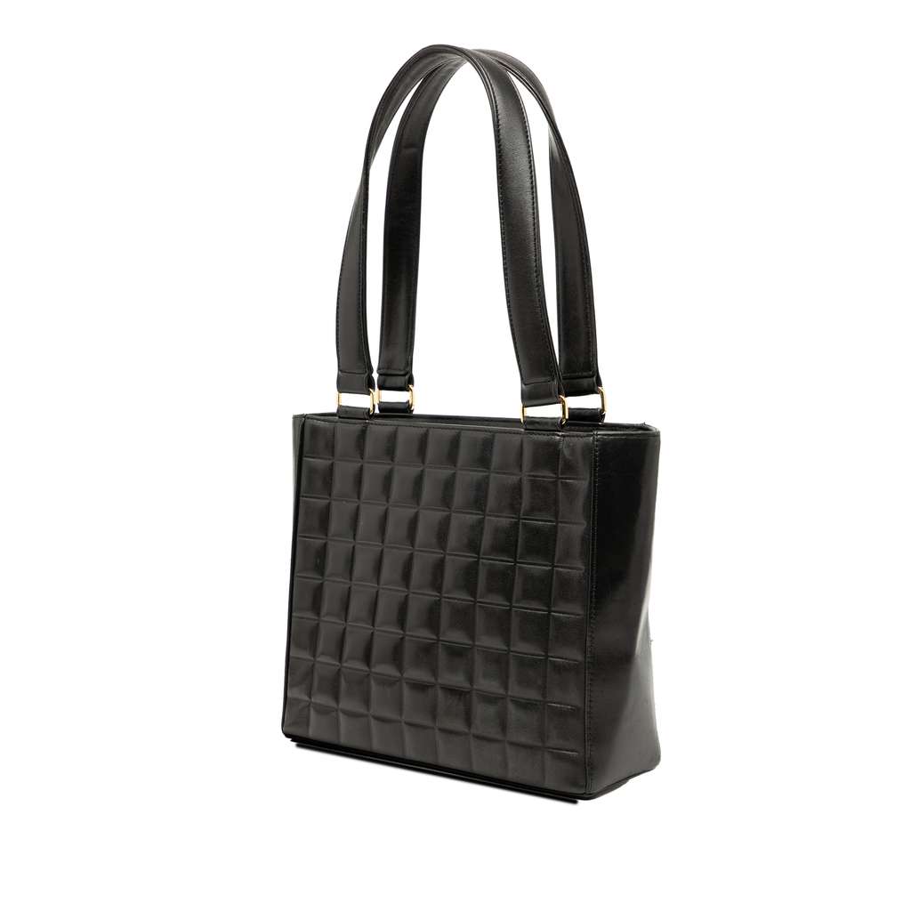 Chanel CC Choco Bar Lambskin Tote - Back view
