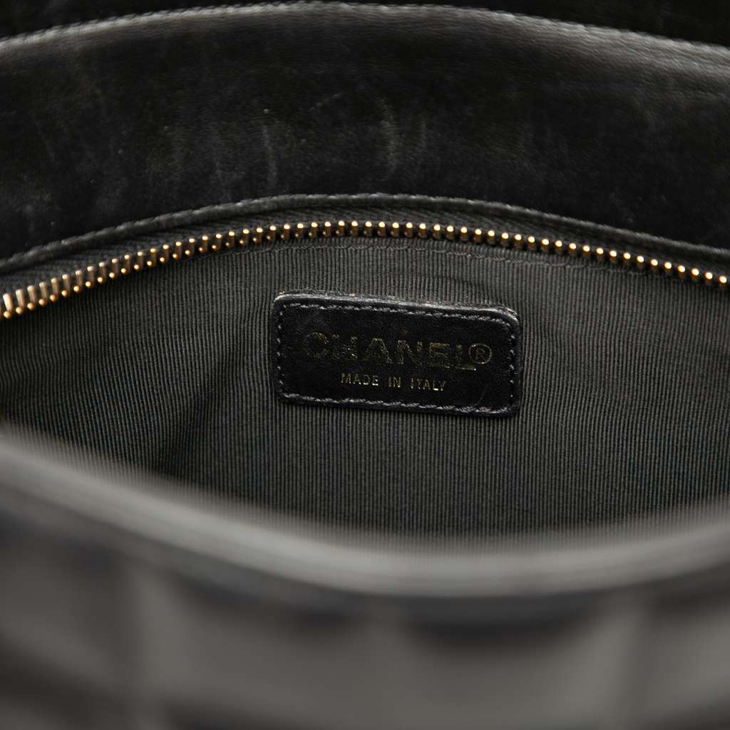 Chanel CC Choco Bar Lambskin Tote - Side view