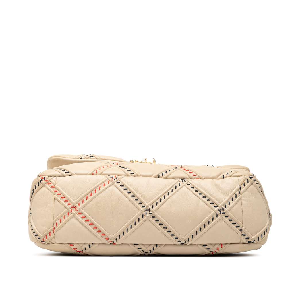 Chanel Medium Lambskin Stitched 19 Flap - 3