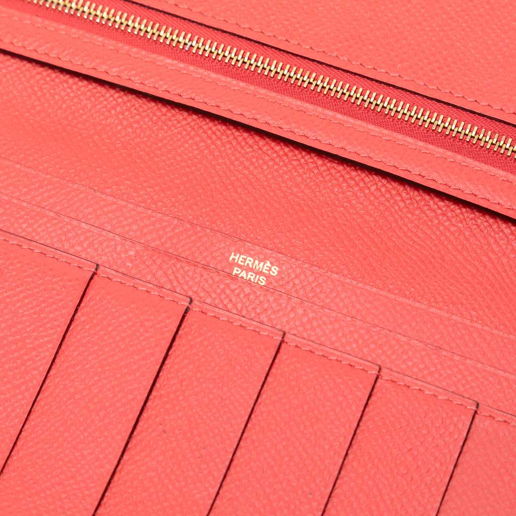 Hermès Epsom Bearn Wallet - Side view