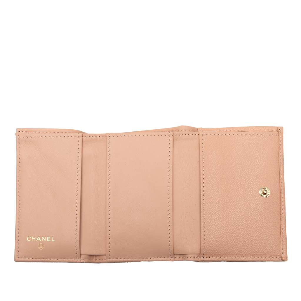 Chanel CC Quilted Caviar Compact Flap Wallet - 4