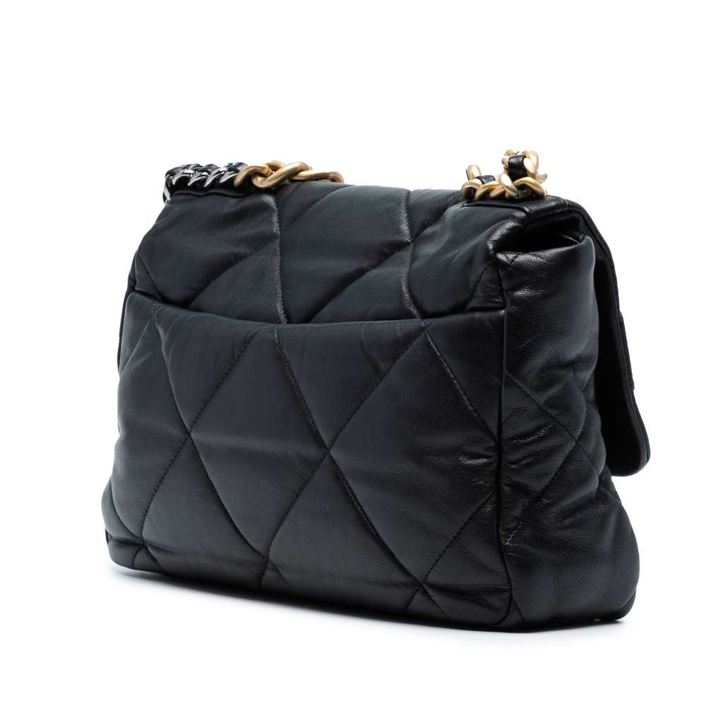 Chanel Large Lambskin 19 Flap - Back view