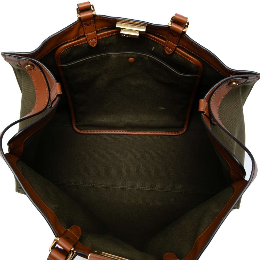 Fendi Zucca Embroidered Canvas Peekaboo X Tote - 4