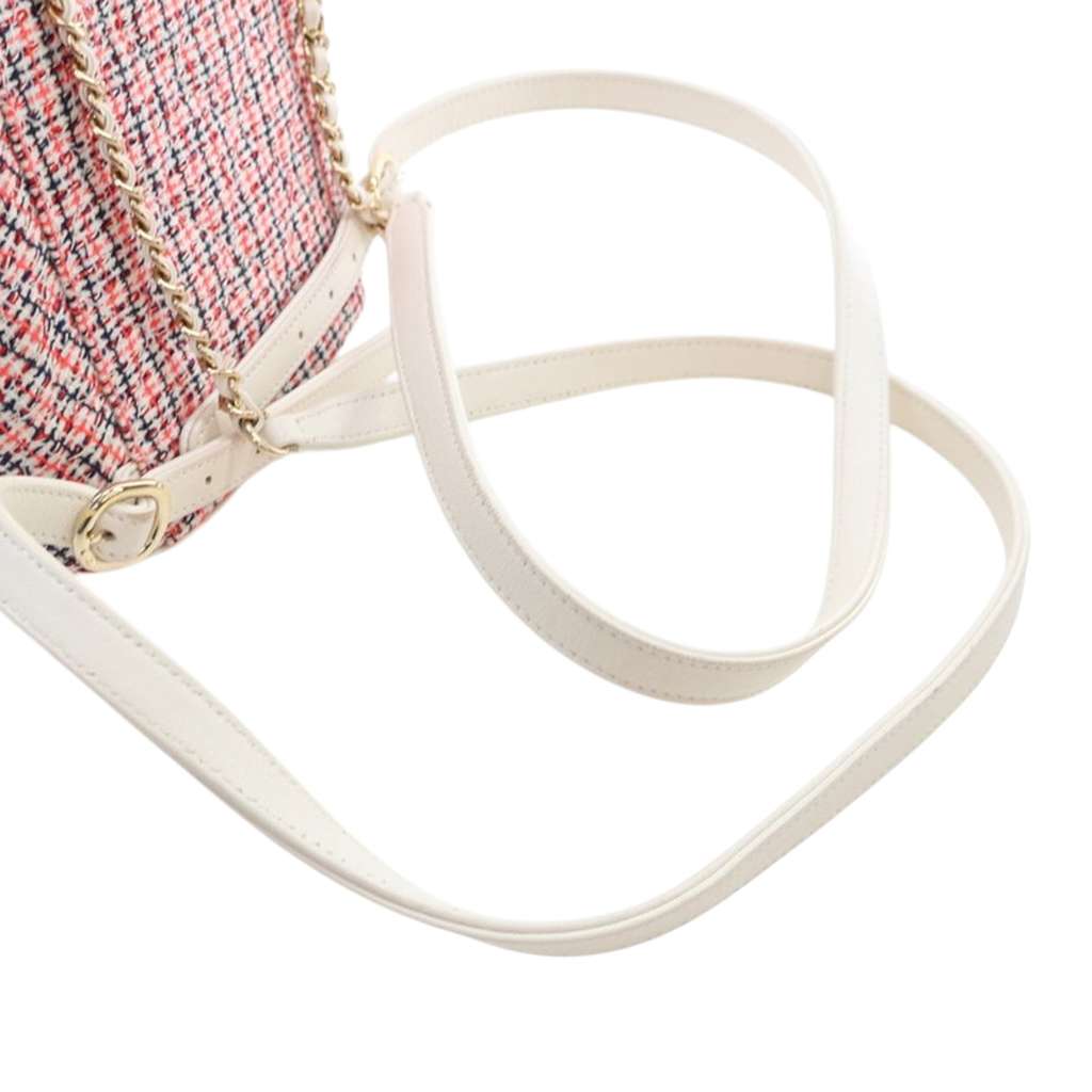 Chanel Tweed and Lambskin CC Mania Backpack - Image 13