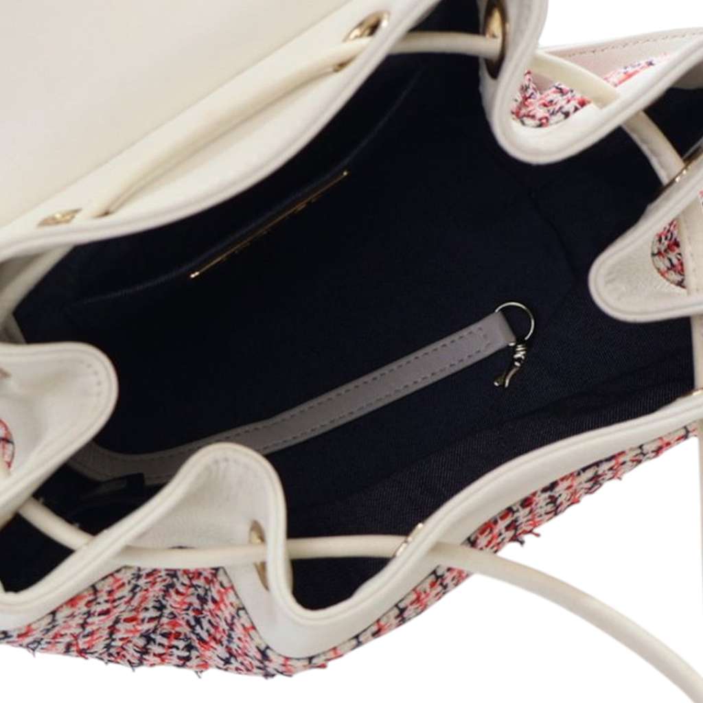 Chanel Tweed and Lambskin CC Mania Backpack - Side view
