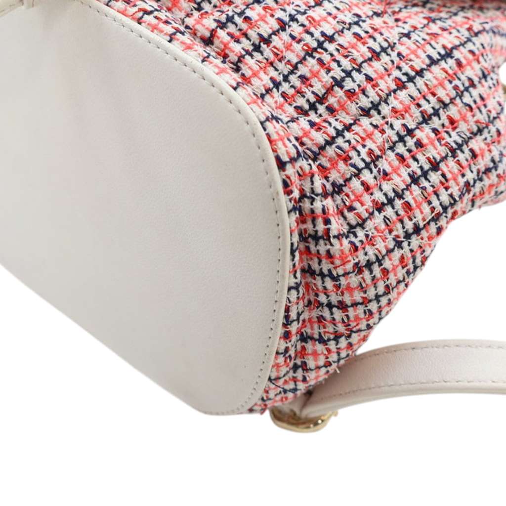 Chanel Tweed and Lambskin CC Mania Backpack - Image 11