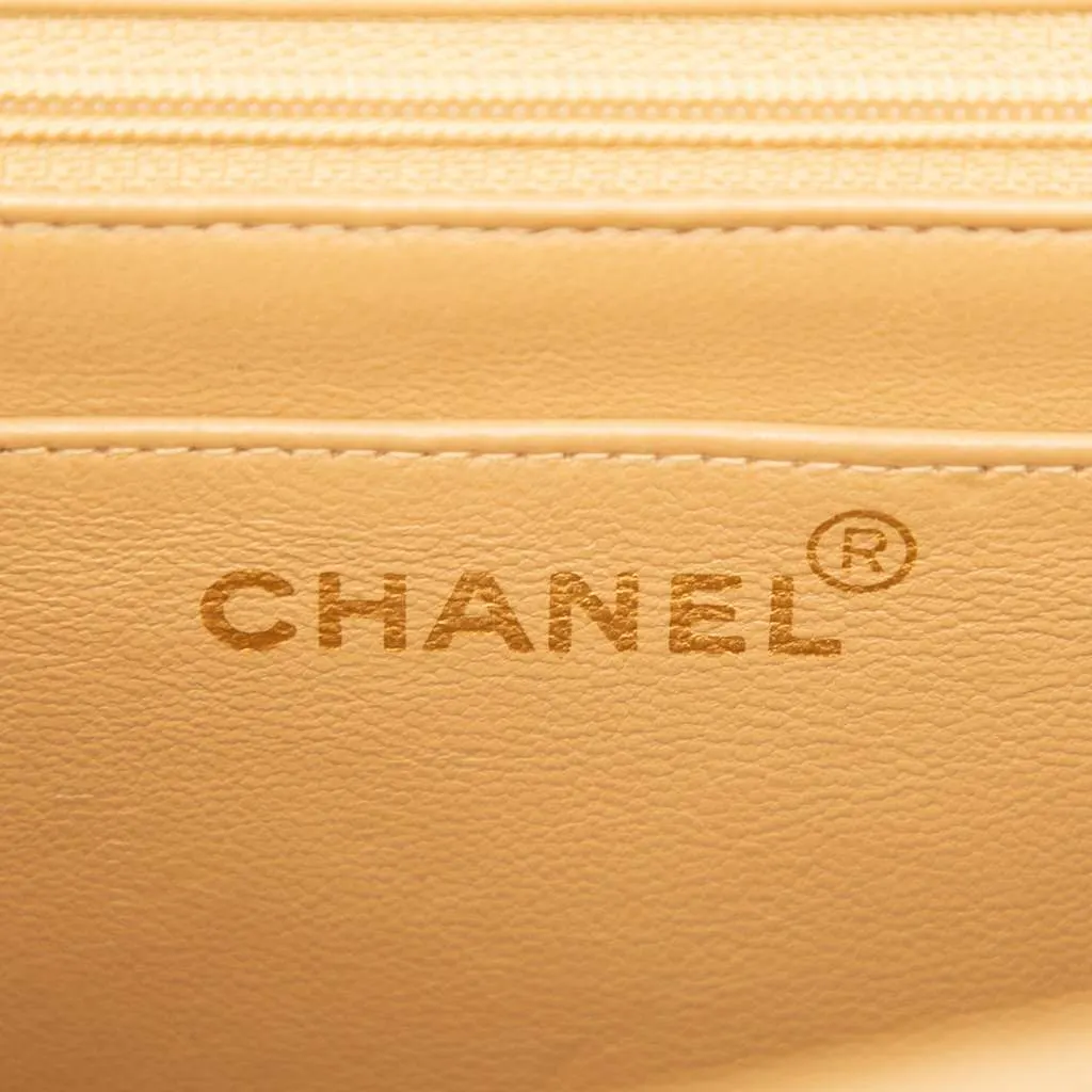 Chanel Jumbo XL Classic Lambskin Single Flap Brown Leather Good - Box View