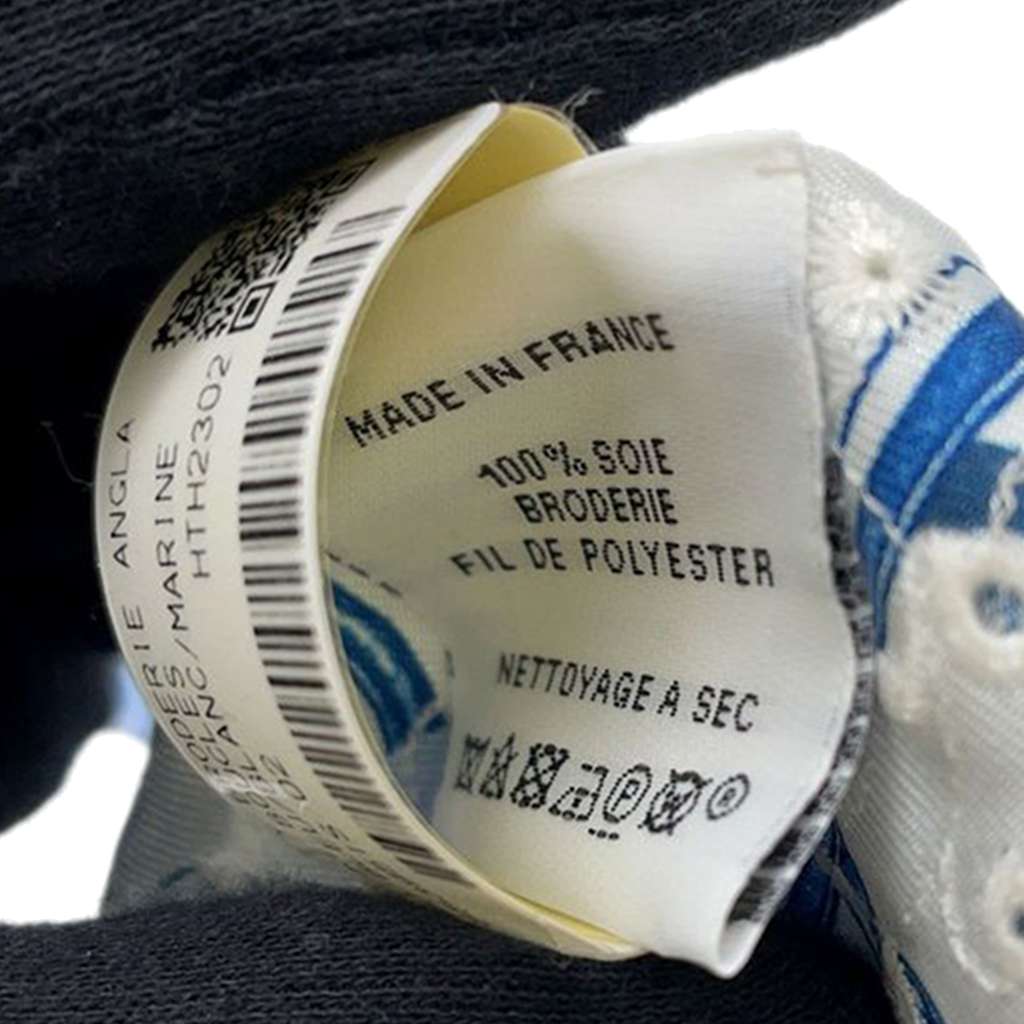 Hermès Do Re Boucles Broderie Anglaise Embroidered Silk Twilly Scarf - 4