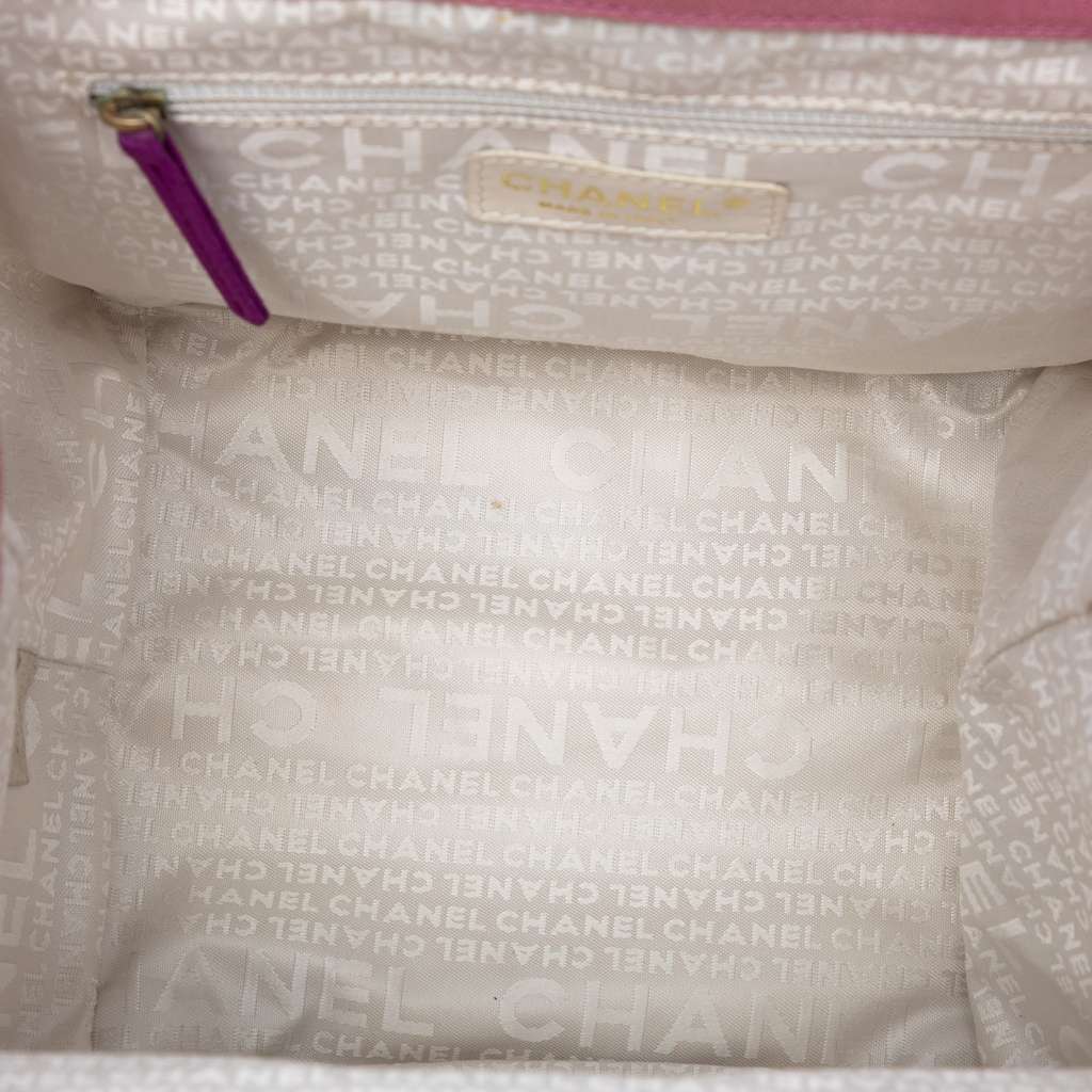 Chanel Canvas Square Stitch Tote - 4