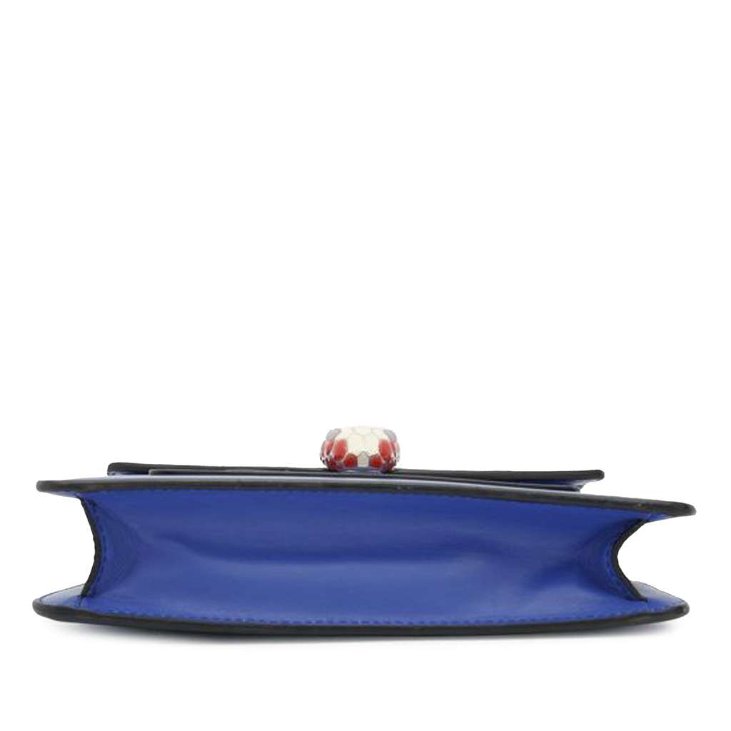 Bvlgari Small Leather Square Serpenti Forever Chain Crossbody - Image 6