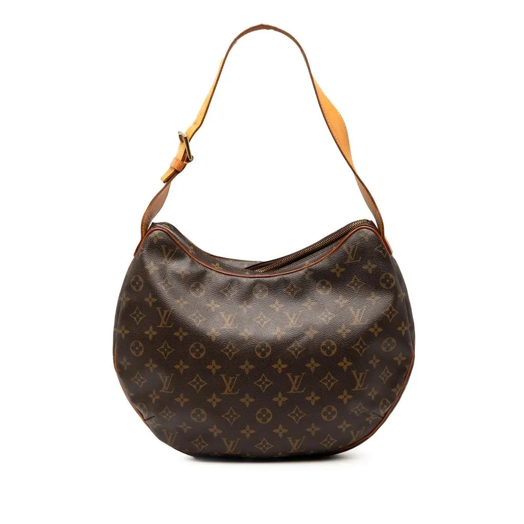Louis Vuitton Monogram Croissant GM Brown Good - Front View