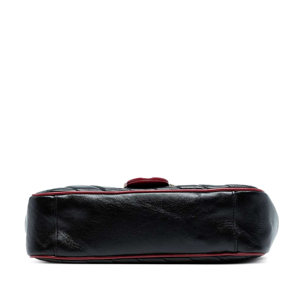 Gucci Medium GG Marmont Matelasse Diagonal Leather Torchon Shoulder Bag - Image 6