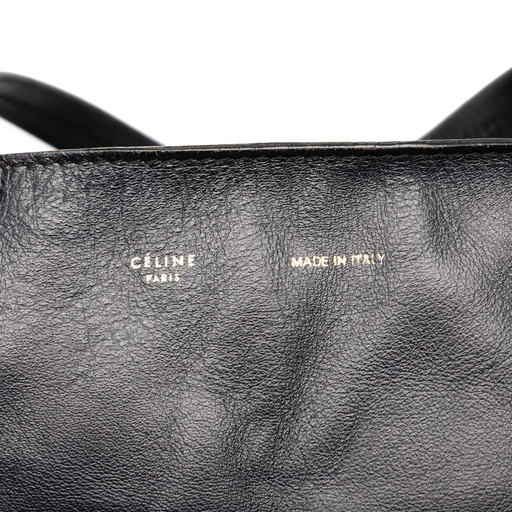 Celine Lambskin Zipped Tote - Detail 2