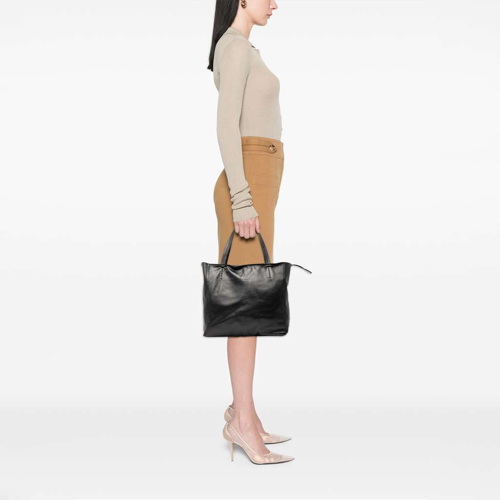 Celine Lambskin Zipped Tote - Image 11