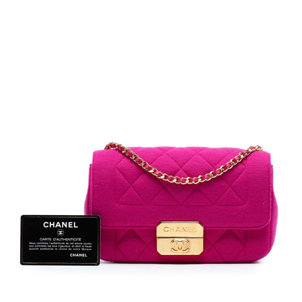 Chanel Mini Jersey Chic With Me Flap - Image 10