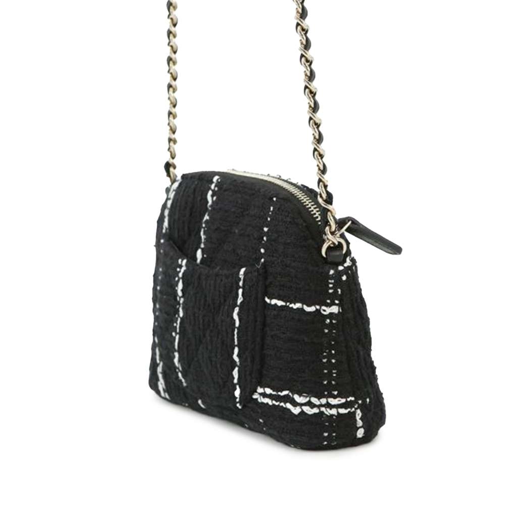 Chanel Mini CC Stitched Tweed VIP Crossbody - 2