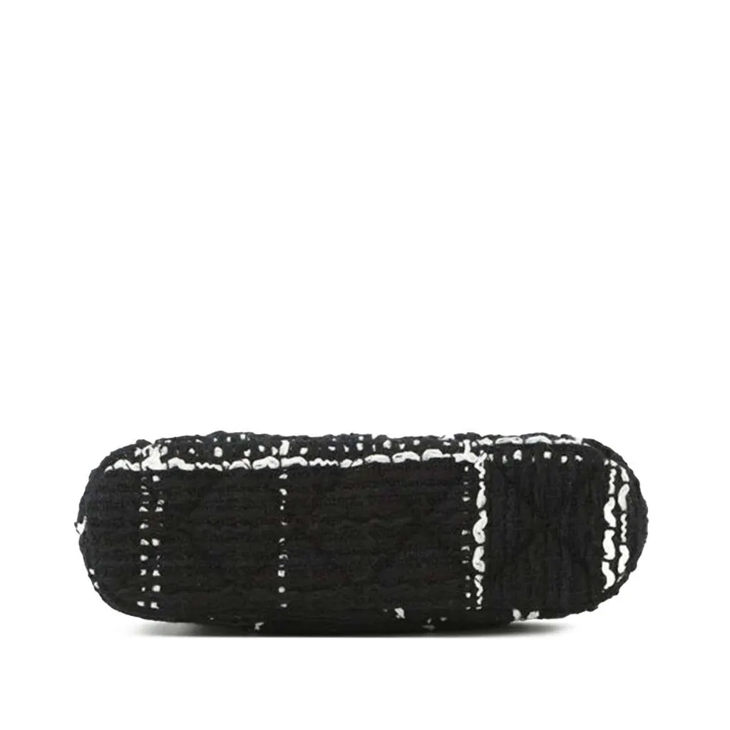 Chanel Mini CC Stitched Tweed VIP Crossbody Black Tweed Good - Inside View