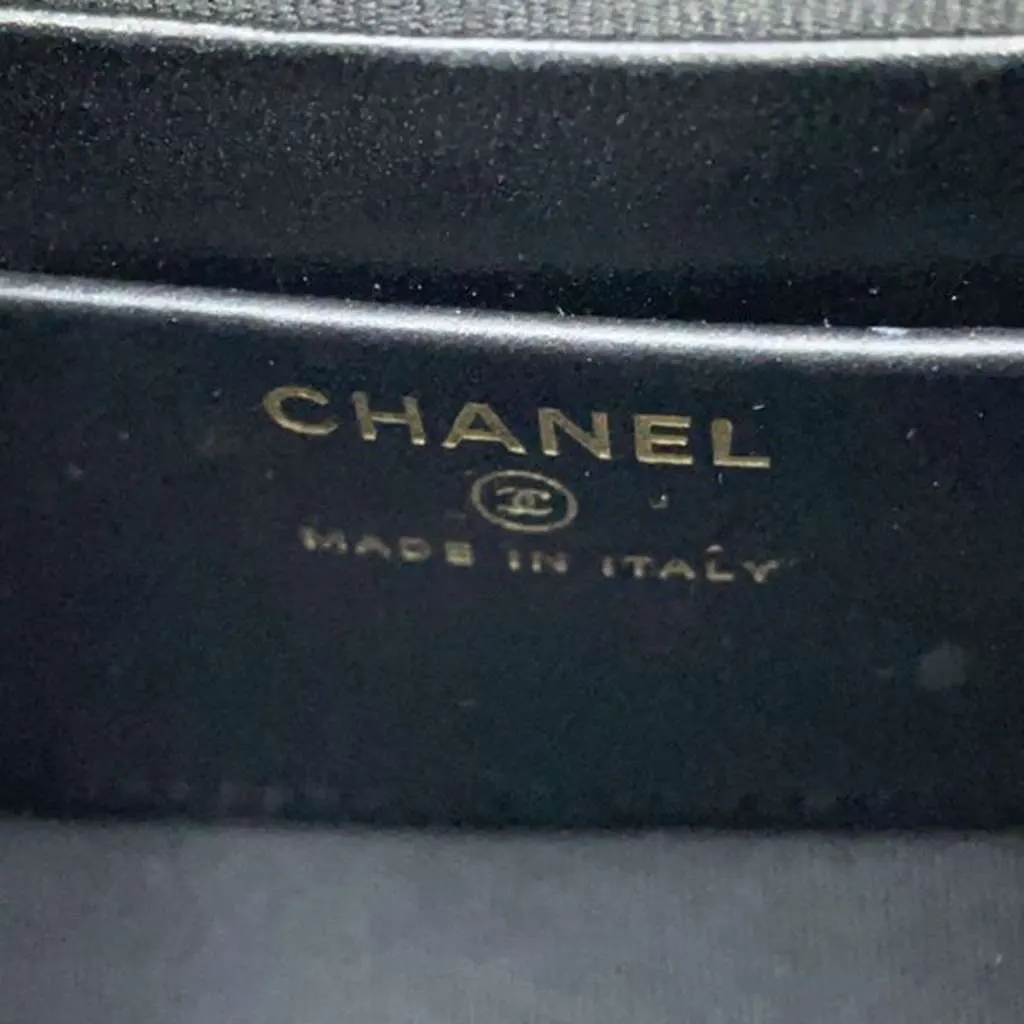 Chanel Mini CC Stitched Tweed VIP Crossbody Black Tweed Good - Box View