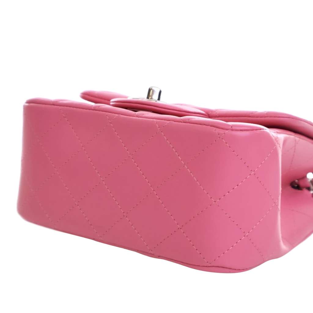 Chanel Mini Square Classic Lambskin Single Flap - Image 14