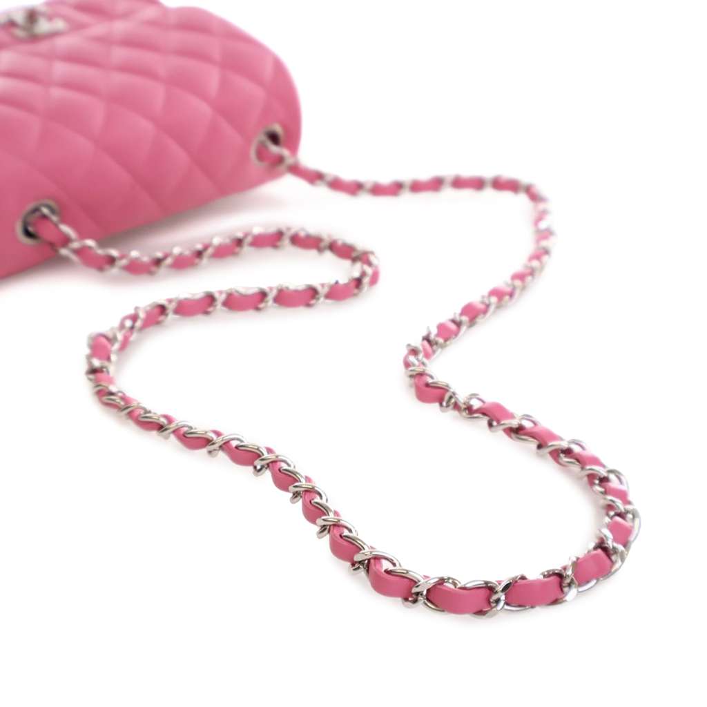 Chanel Mini Square Classic Lambskin Single Flap - Image 15